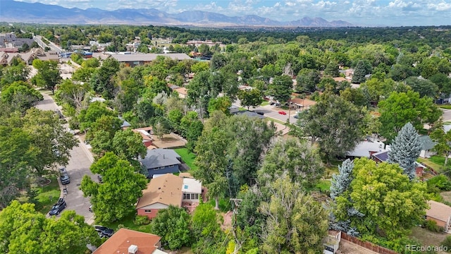 6371 Brooks Dr, Arvada, CO 80004 - aerial view of residential area featuring mountains