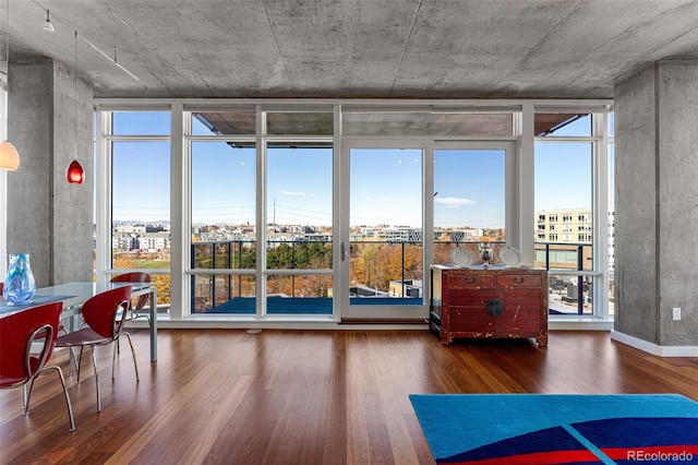 view of sunroom