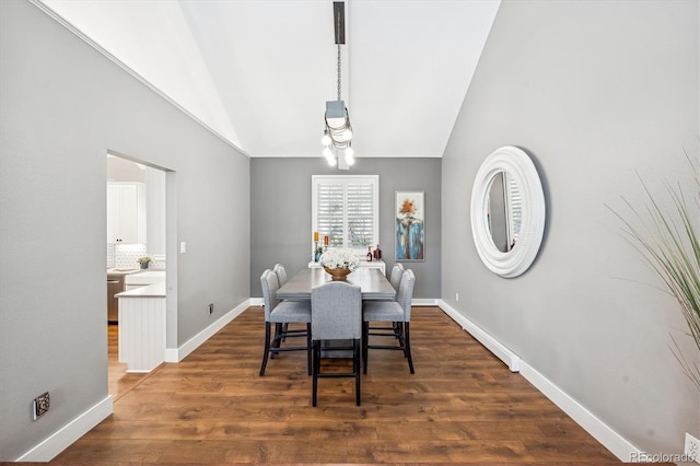 dining room featuring dark hardwood / wood-style flooring