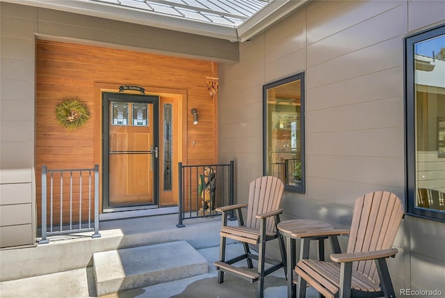 96 Garnet Ln, Pine, CO 80470 - view of exterior entry with a porch
