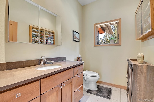 96 Garnet Ln, Pine, CO 80470 - bathroom with vanity and tile patterned flooring
