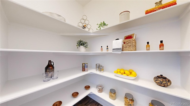 view of pantry