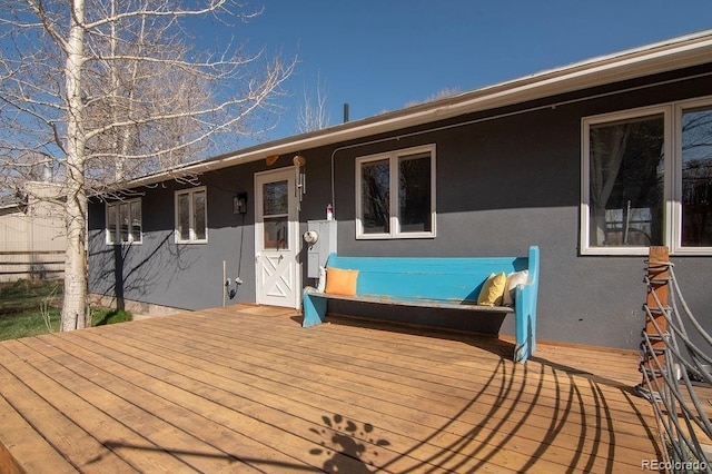 811 W Main St, Buena Vista, CO 81211 - view of wooden terrace
