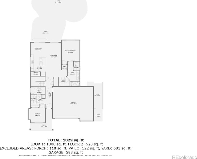 21701 E 50th Dr, Aurora, CO 80019 - home floor plan