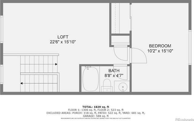 21701 E 50th Dr, Aurora, CO 80019 - home floor plan
