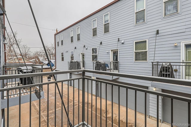 balcony with a residential view