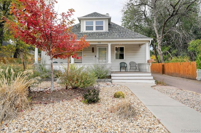 1510 S Cascade Ave, Colorado Springs, CO 80905 - bungalow-style home featuring a porch and a shingled roof