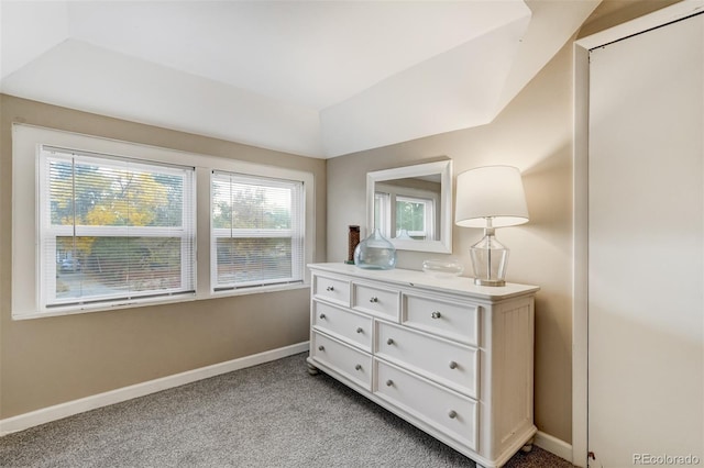 1510 S Cascade Ave, Colorado Springs, CO 80905 - bedroom with light colored carpet and lofted ceiling