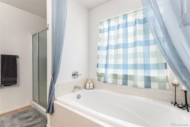 9650 Raven St, Firestone, CO 80504 - full bathroom with a stall shower and a garden tub