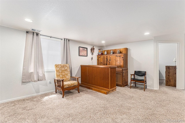 9650 Raven St, Firestone, CO 80504 - living area with carpet, recessed lighting, and baseboards