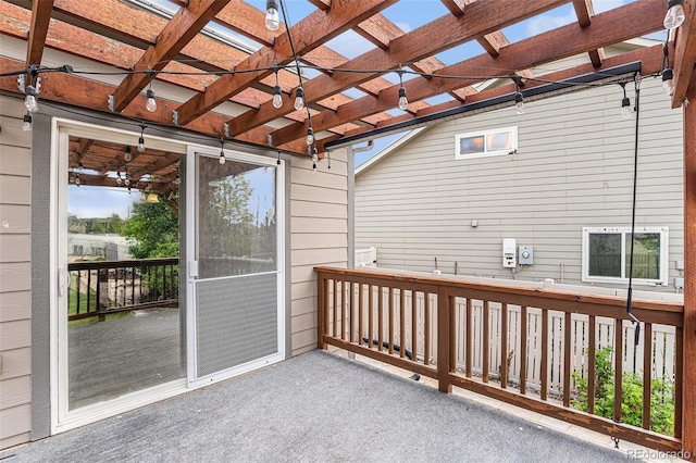 9650 Raven St, Firestone, CO 80504 - wooden terrace featuring a pergola