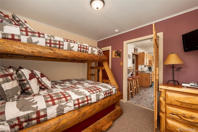 479 County Road 465, Grand Lake, CO 80447 - carpeted bedroom with crown molding