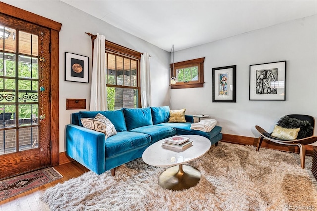 3145 W 31st Ave, Denver, CO 80211 - living room with healthy amount of natural light and wood finished floors