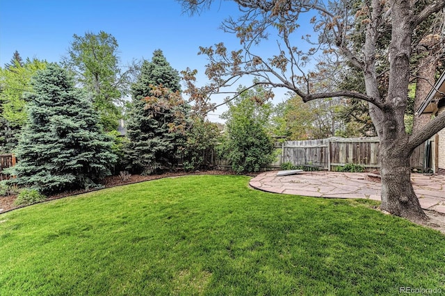 3145 W 31st Ave, Denver, CO 80211 - fenced backyard featuring a patio area