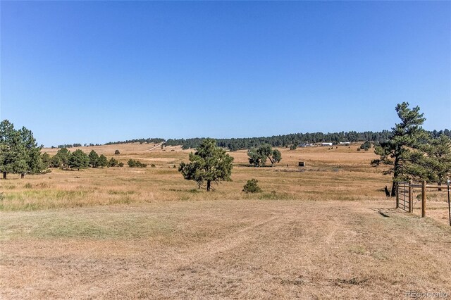 view of nature with a rural view