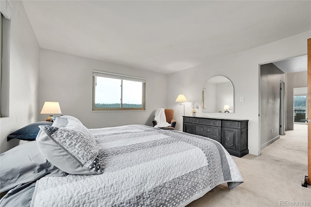 30334 Roan Dr, Evergreen, CO 80439 - bedroom with light carpet and baseboards