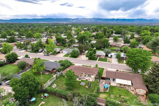 6666 S Pennsylvania St, Centennial, CO 80121 - aerial perspective of suburban area featuring a mountain backdrop