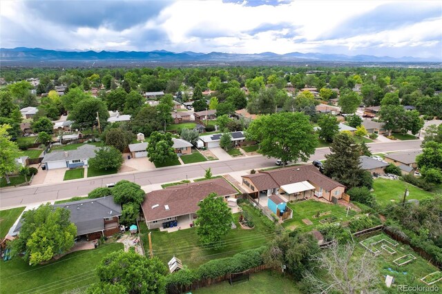 6666 S Pennsylvania St, Centennial, CO 80121 - aerial perspective of suburban area featuring a mountainous background