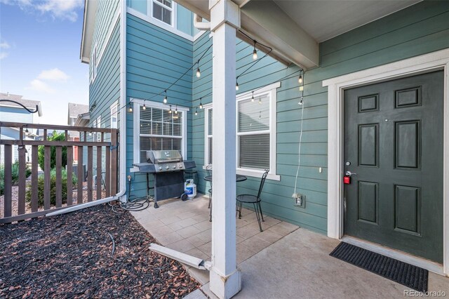 44 S Olympian Dr, Colorado Springs, CO 80905 - view of exterior entry featuring a patio area