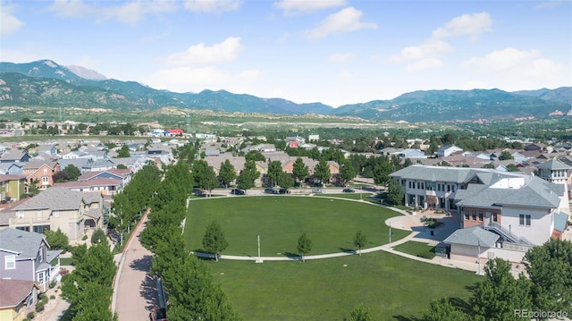 44 S Olympian Dr, Colorado Springs, CO 80905 - aerial perspective of suburban area featuring mountains
