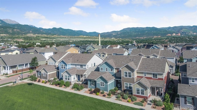 44 S Olympian Dr, Colorado Springs, CO 80905 - aerial perspective of suburban area featuring a mountainous background