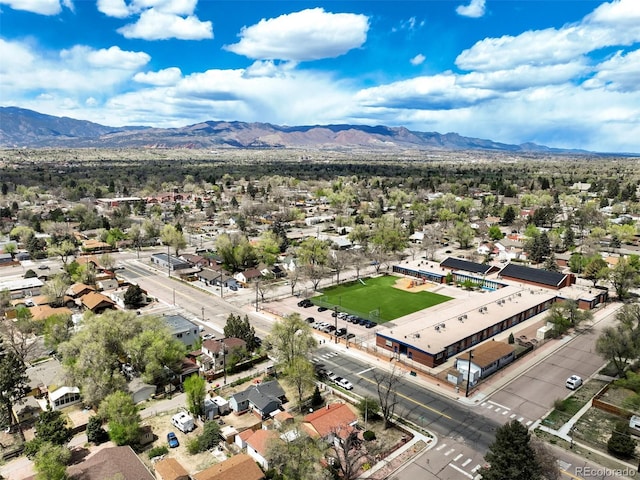 1917 E Cache La Poudre St, Colorado Springs, CO 80909 - bird's eye view featuring a mountain view