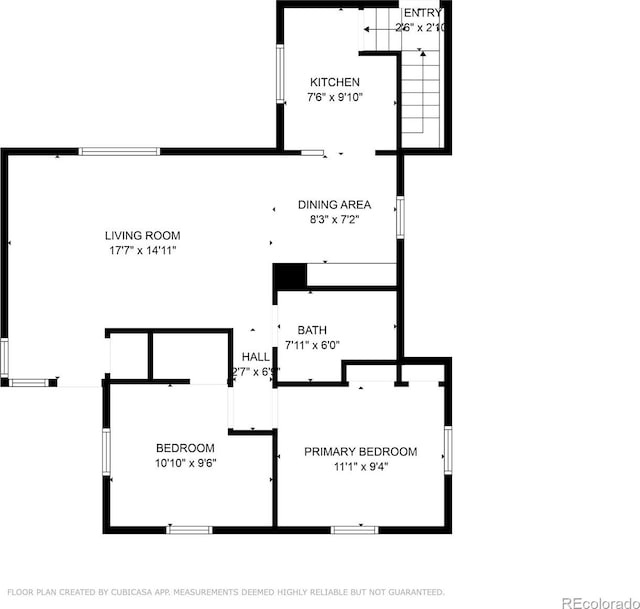 1917 E Cache La Poudre St, Colorado Springs, CO 80909 - floor plan