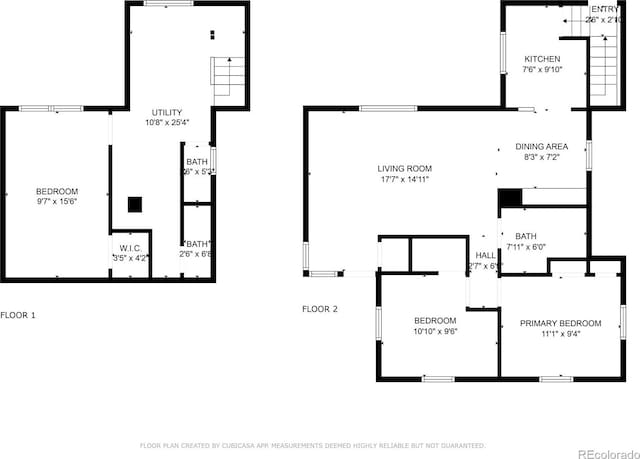 1917 E Cache La Poudre St, Colorado Springs, CO 80909 - floor plan