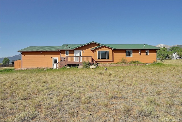 30870 County Road 356, Buena Vista, CO 81211 - back of property featuring a deck