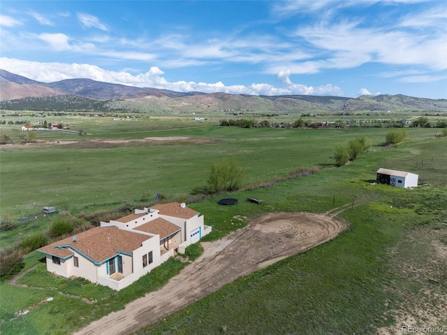 8602 N 39th St, Longmont, CO 80503 - aerial view of sparsely populated area featuring a mountainous background and agricultural land