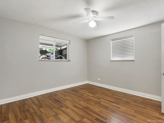 2047 S Milwaukee St Unit 4, Denver, CO 80210 - empty room featuring wood finished floors and ceiling fan
