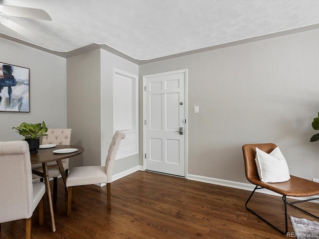 2047 S Milwaukee St Unit 4, Denver, CO 80210 - dining space featuring wood finished floors and a ceiling fan