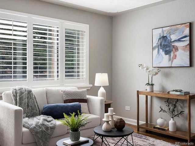 2047 S Milwaukee St Unit 4, Denver, CO 80210 - sitting room featuring wood finished floors and baseboards