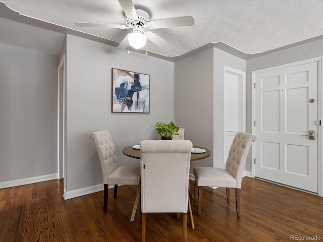 2047 S Milwaukee St Unit 4, Denver, CO 80210 - dining space with wood finished floors and a ceiling fan