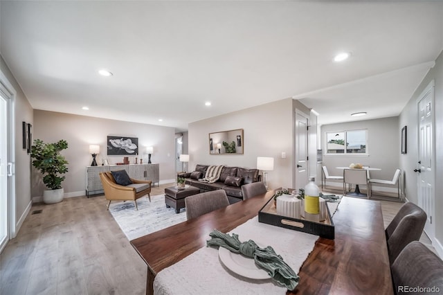 7150 Beach St, Westminster, CO 80030 - living area featuring light wood-type flooring and recessed lighting