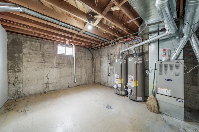 7150 Beach St, Westminster, CO 80030 - basement with gas water heater