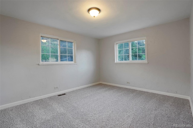 view of carpeted empty room