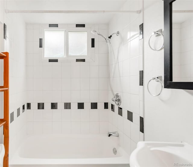 6535 Balsam St, Arvada, CO 80004 - full bathroom featuring  shower combination and a sink
