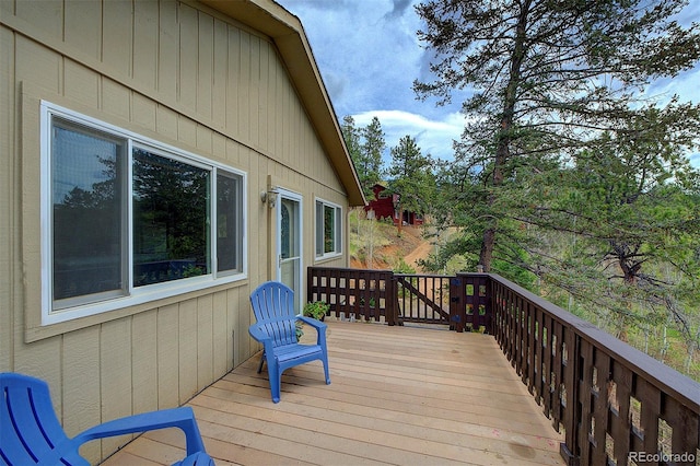 11669 S Upper Ranch Dr, Pine, CO 80470 - view of wooden deck