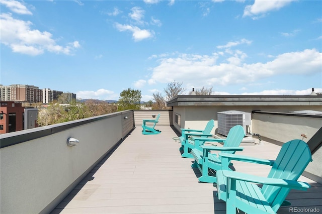 2409 Court Pl, Denver, CO 80205 - deck with central air condition unit