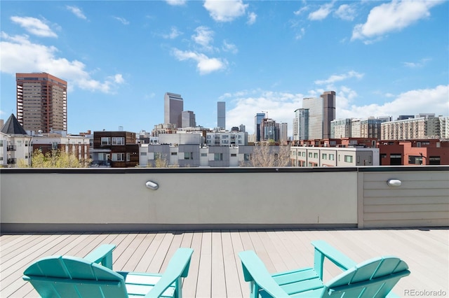 2409 Court Pl, Denver, CO 80205 - deck featuring a city view