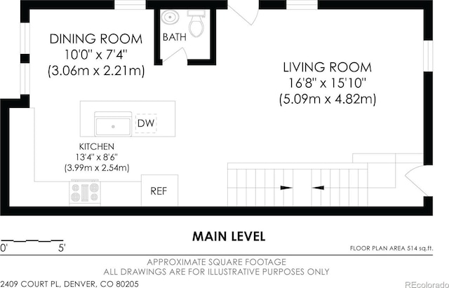 2409 Court Pl, Denver, CO 80205 - view of layout
