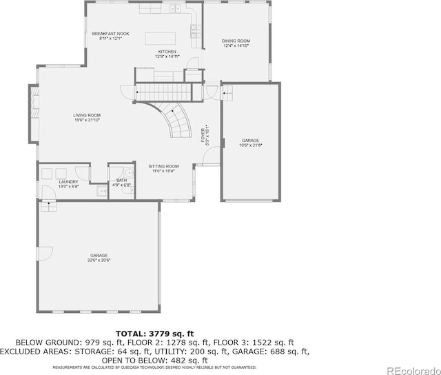 24763 E Crestridge Pl, Aurora, CO 80016 - floor plan