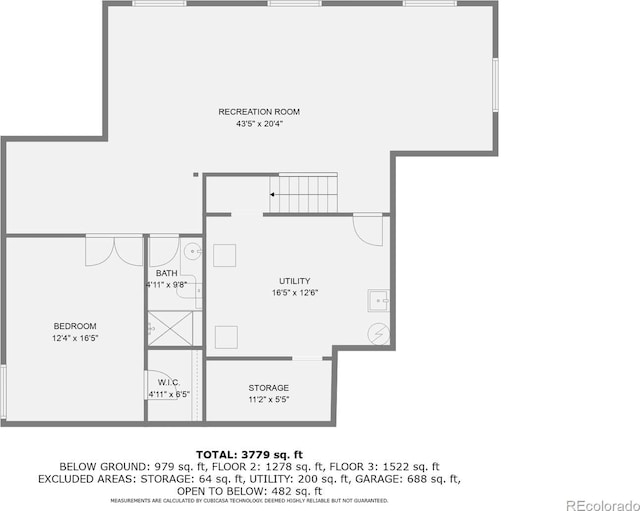 24763 E Crestridge Pl, Aurora, CO 80016 - plan