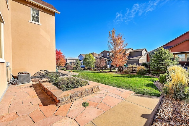 view of patio featuring central AC unit