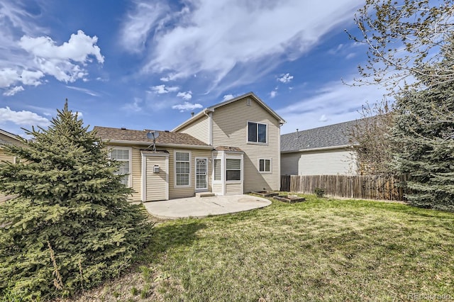 back of property featuring a patio area