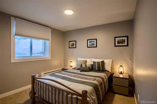 472 Ryan Gulch Rd, Silverthorne, CO 80498 - carpeted bedroom with a baseboard heating unit and baseboards