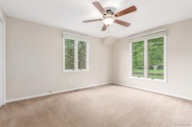 3 Glenview Dr, Littleton, CO 80123 - spare room with carpet, baseboards, and ceiling fan