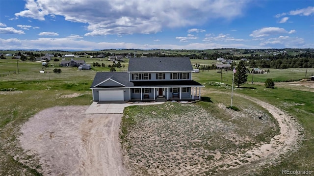 aerial view of property and surrounding area