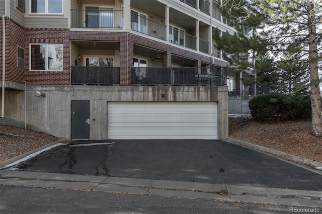 exterior space with a garage and driveway